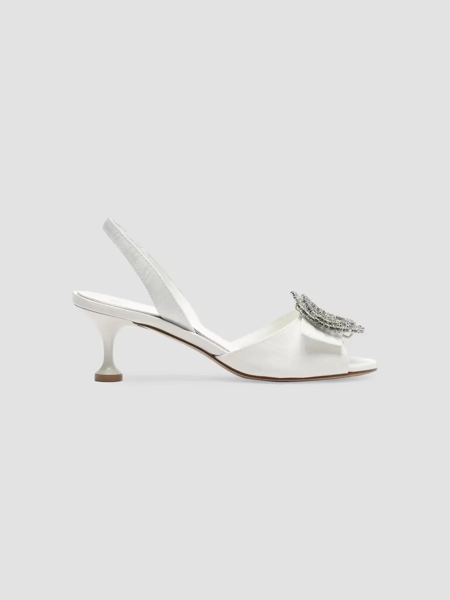 Easy Madelina Crystal-Embellished 60MM Slingback Sandals by Alexandre Birman
