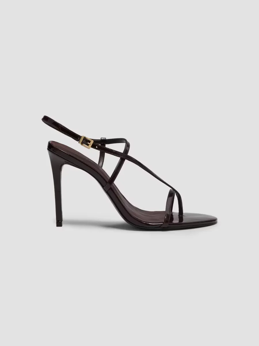 Azure 100MM Patent Leather Stiletto Sandals