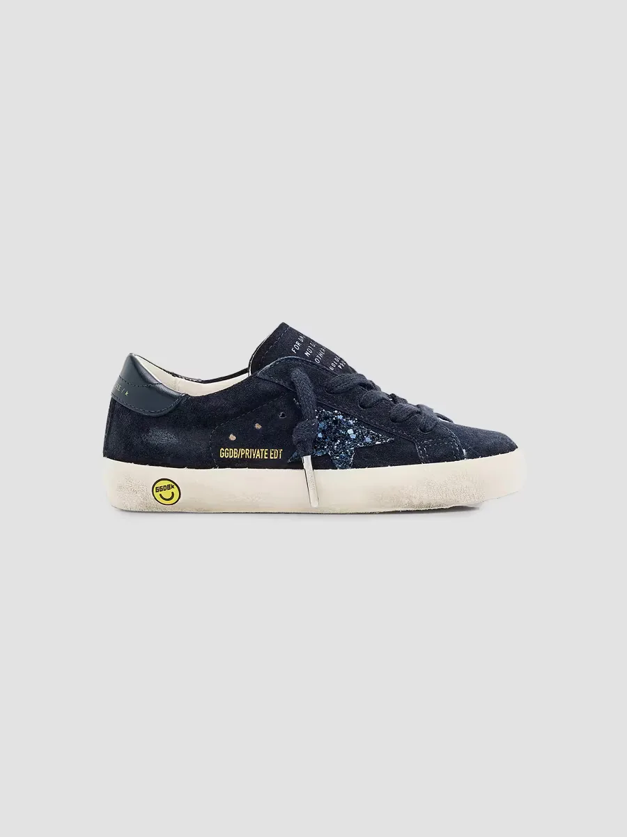 Super Star Glitter Velvet Low Top Sneakers by Golden Goose