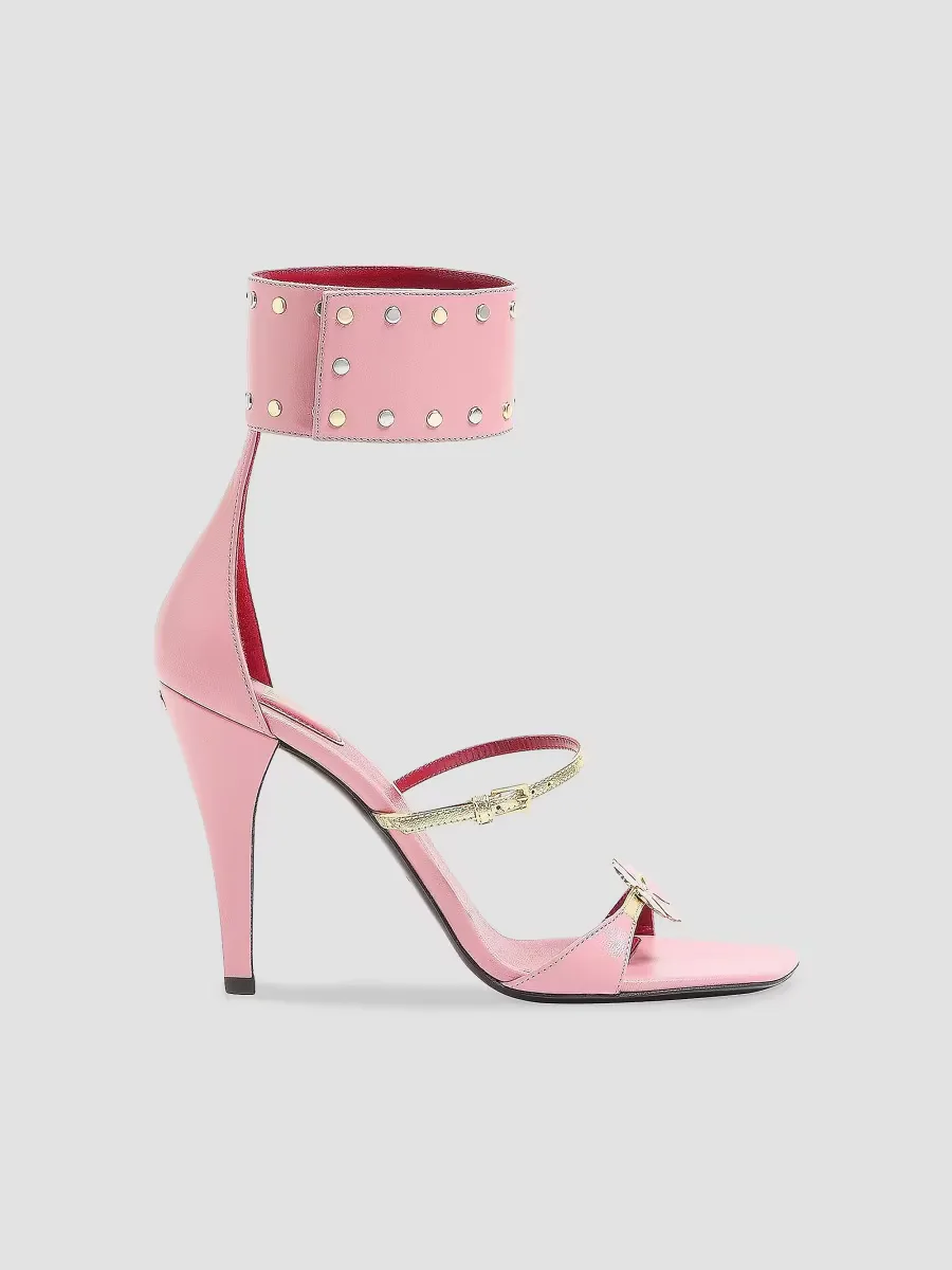 Kidskin Cuffie 100MM Sandals by Valentino