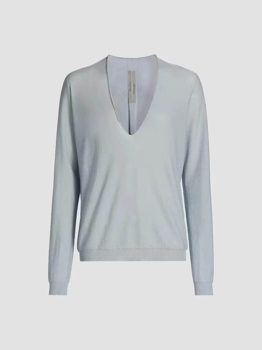 Wool V-Neck Sweater by Rick Owens