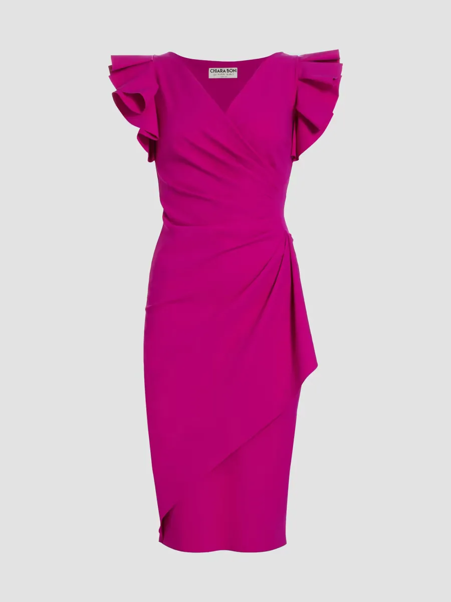 Beaurisse Ruffled Sheath Dress by Chiara Boni La Petite Robe