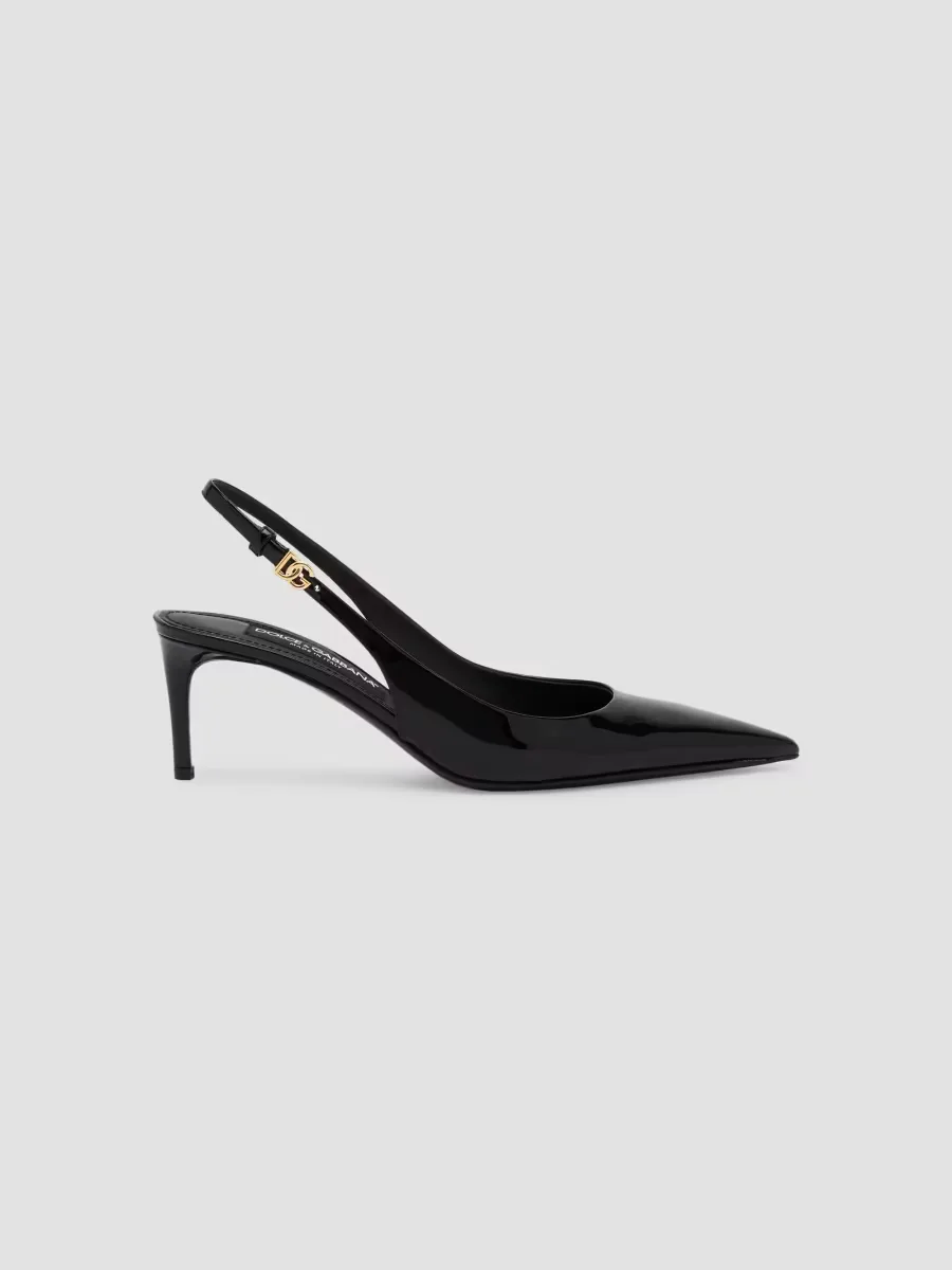 60MM Leather Slingback Pumps by Dolce & Gabbana