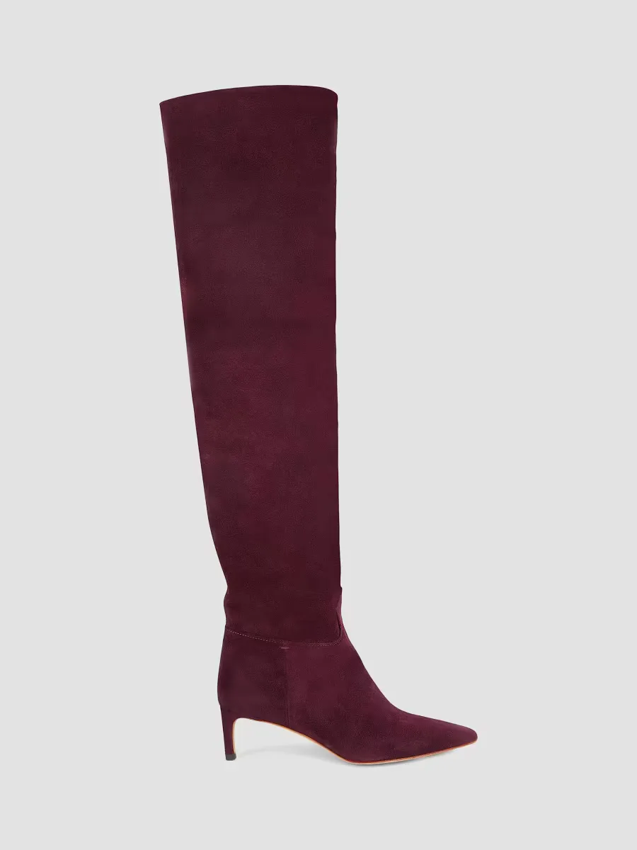 Carolina Slouchy 55MM Over-The-Knee Suede Boots by Ulla Johnson