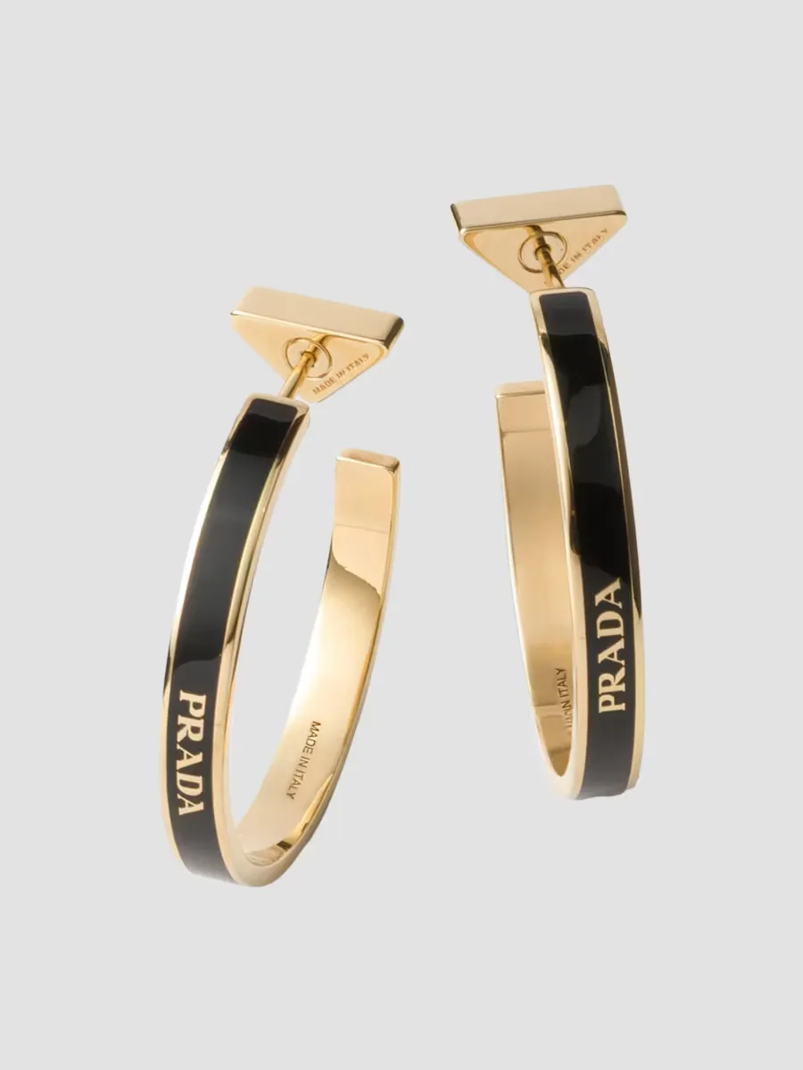 Metal Earrings by Prada