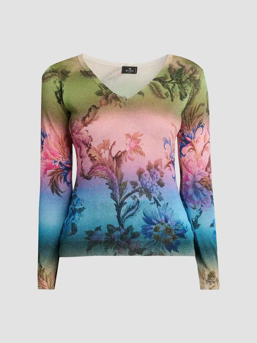 Ombré Floral Knit Top by ETRO