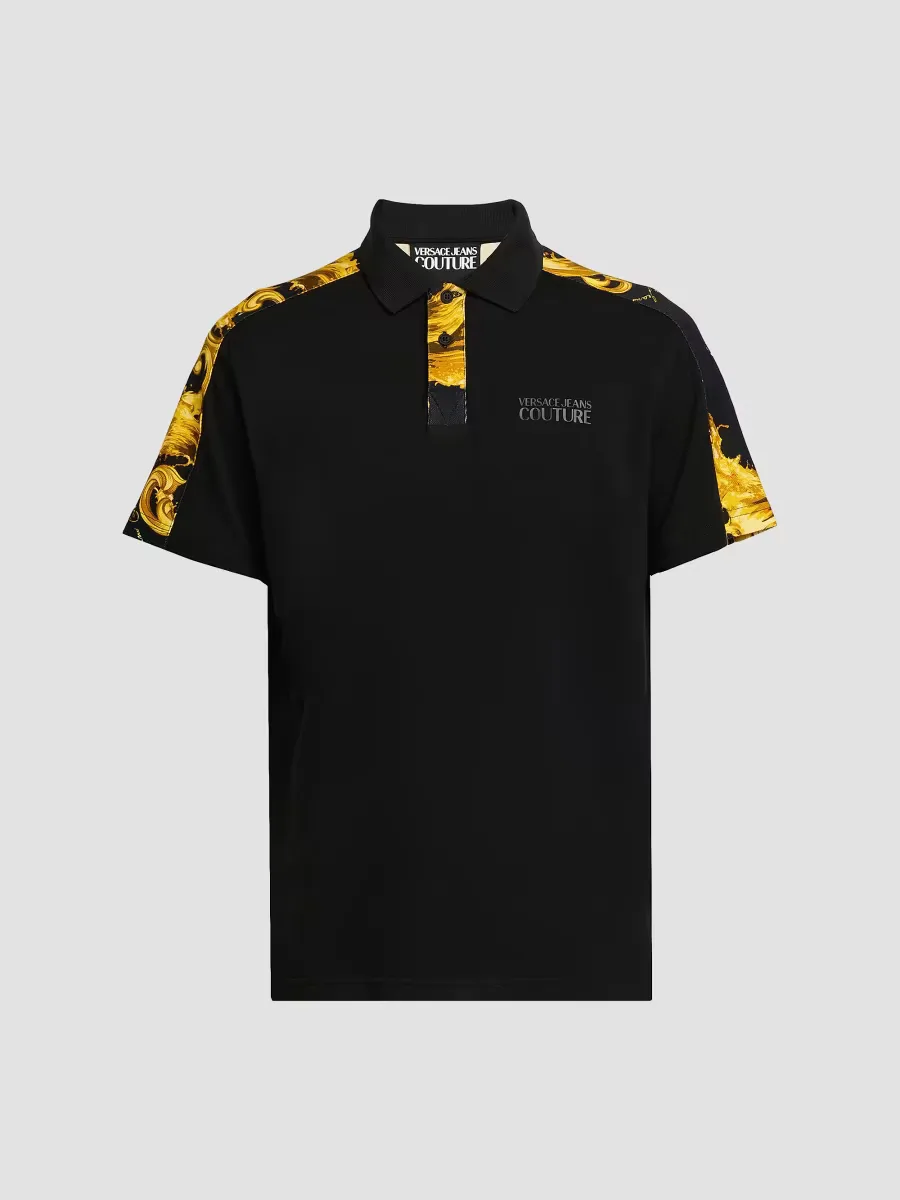 Cotton Polo Shirt by Versace Jeans Couture