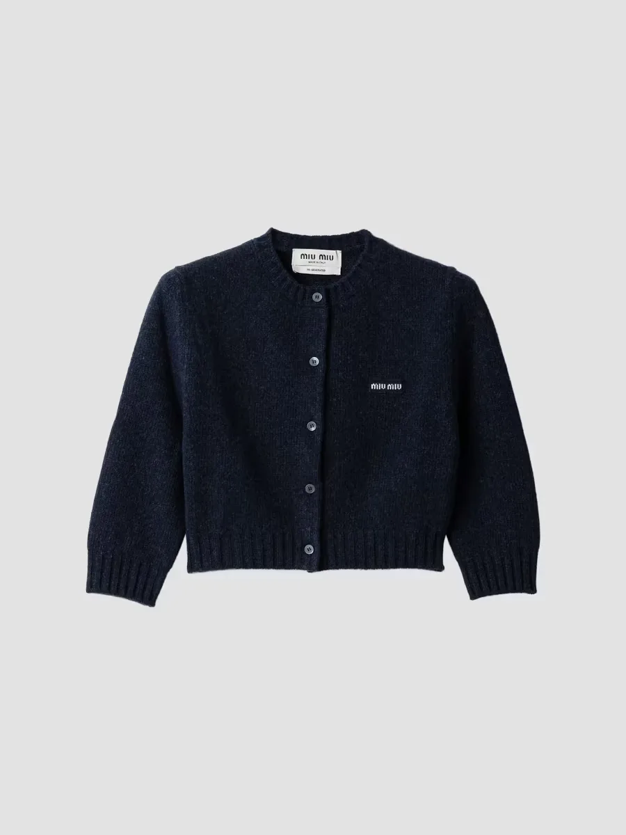 Wool and Cashmere Cardigan by Miu Miu
