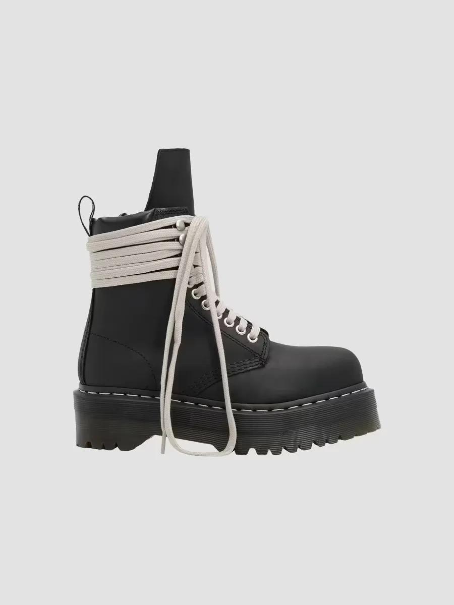 Rick Owens x Doc Martens Quad-Sole Steel-Toe Boots by Rick Owens