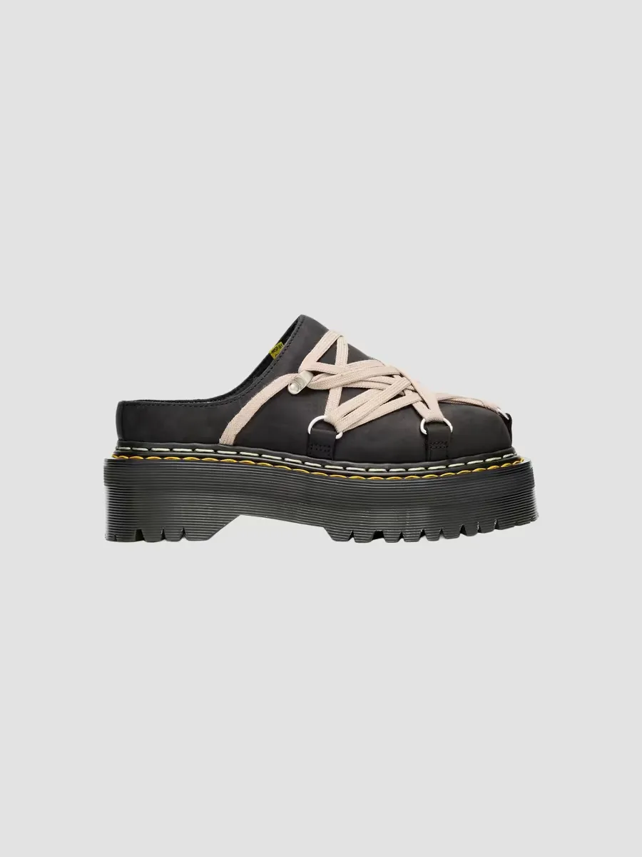 Rick Owens x Doc Martens Quad-Sole Megalace Mules by Rick Owens