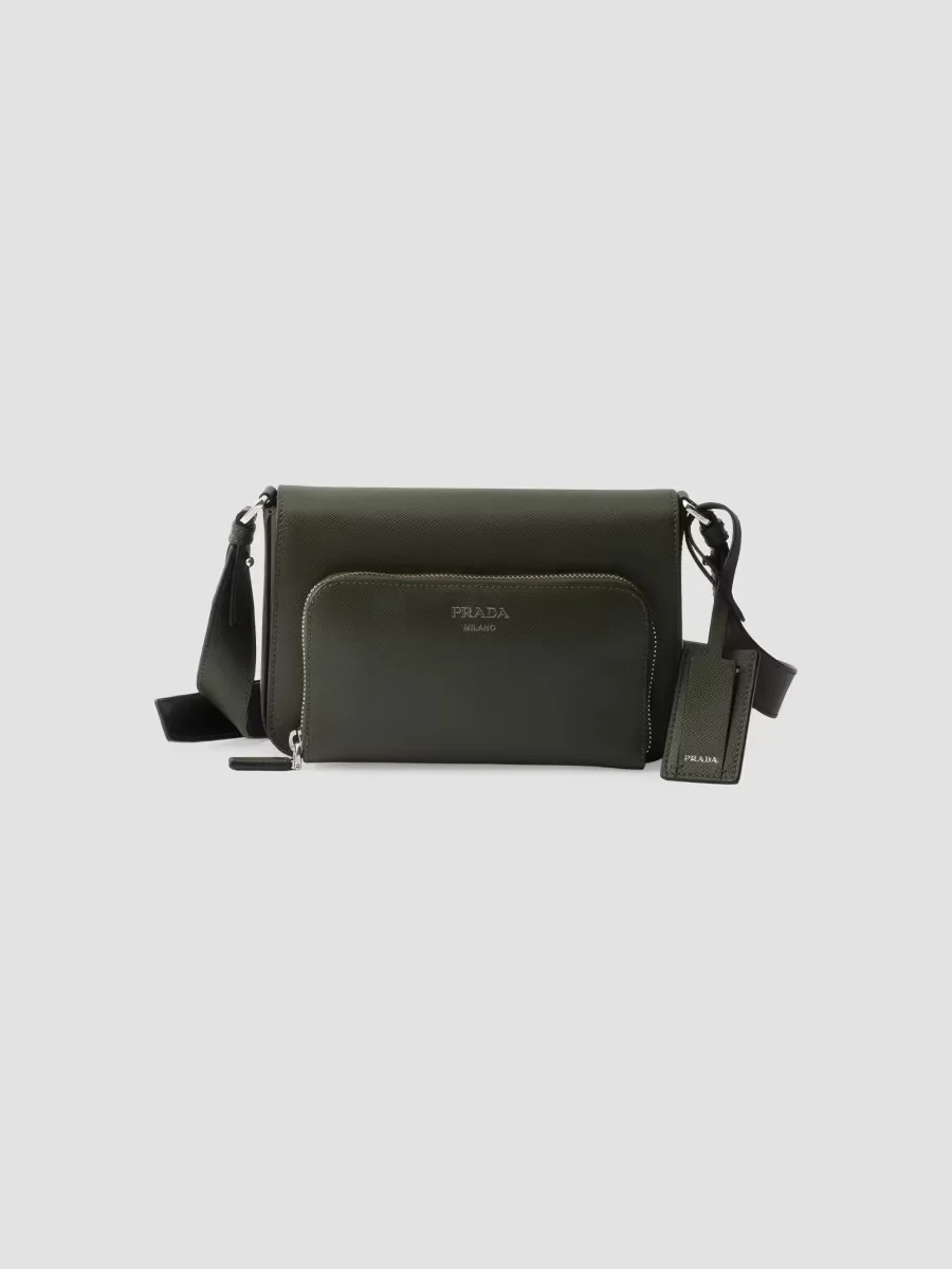 Saffiano Leather Shoulder Bag