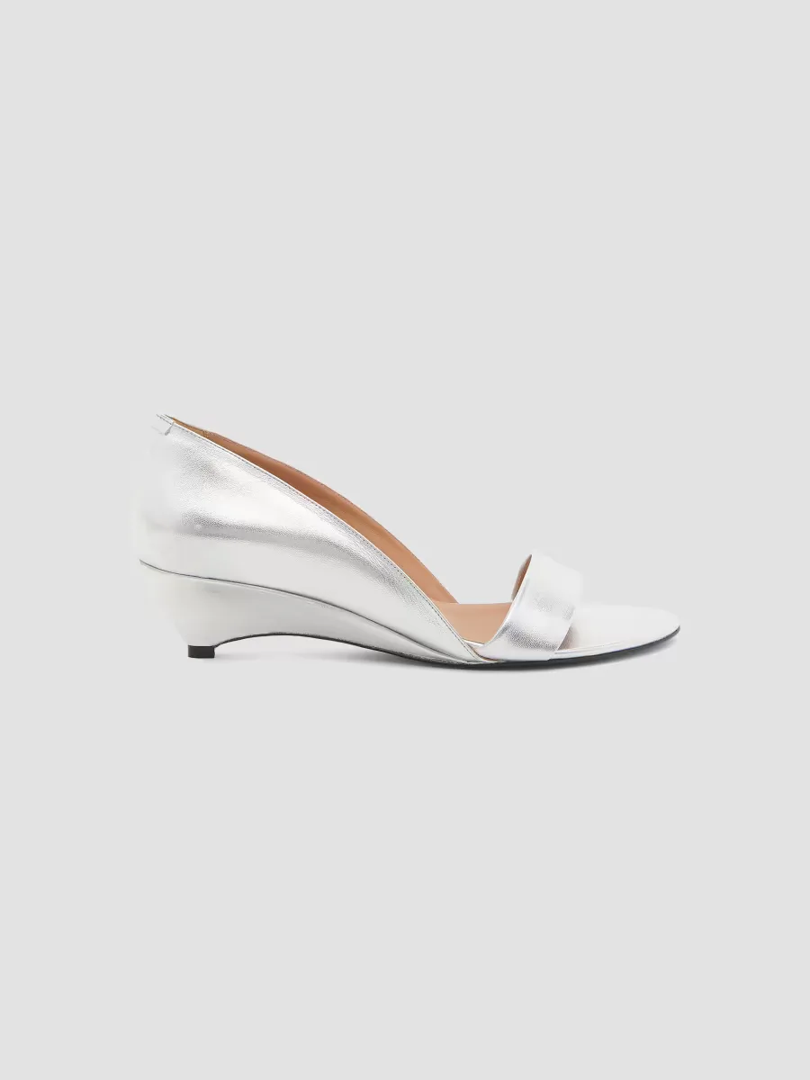 45MM Leather Wedge Sandals by Jil Sander