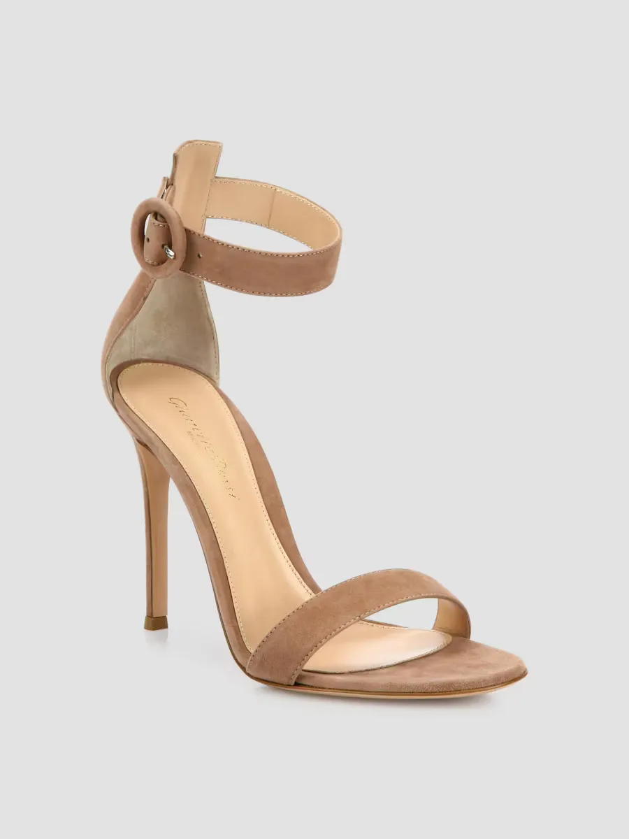 Portofino Suede Sandals by Gianvito Rossi