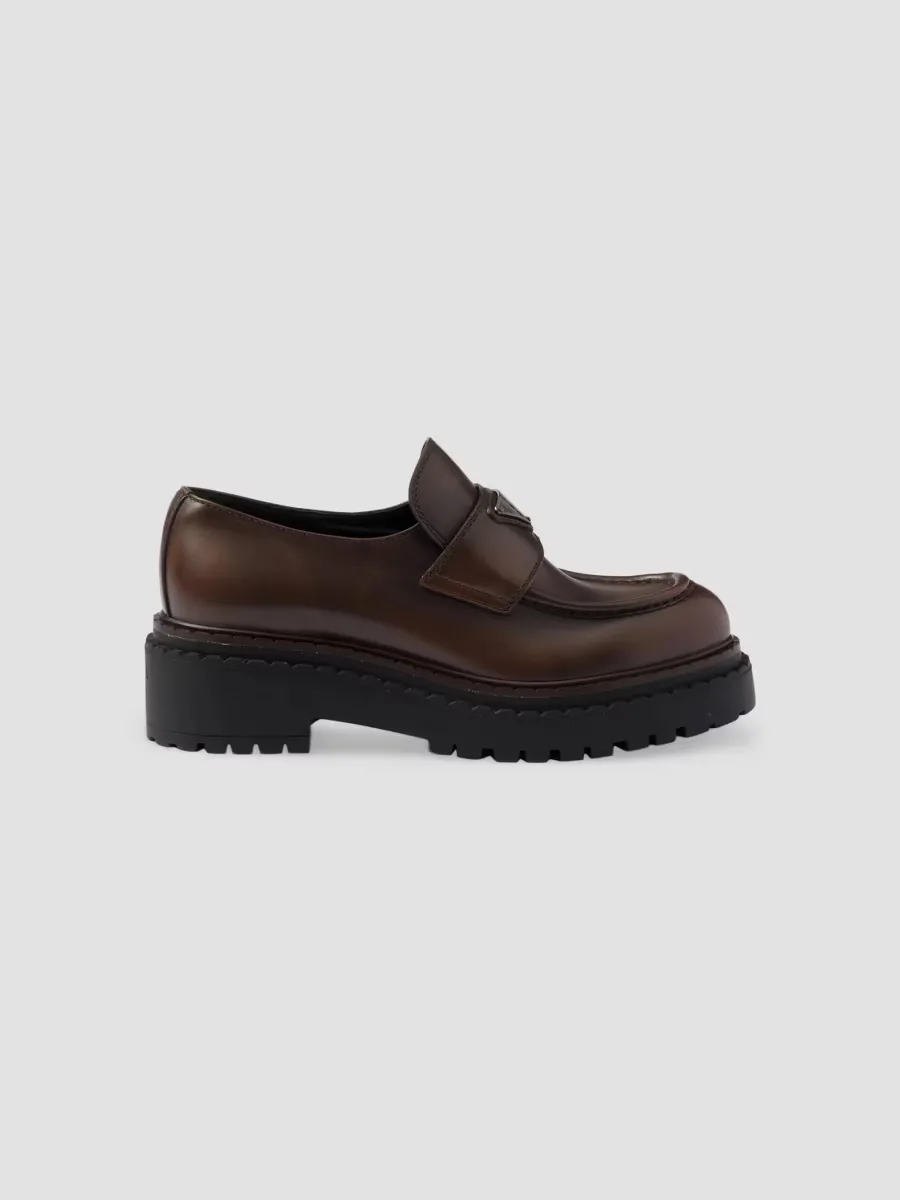 Leather Loafers by Prada
