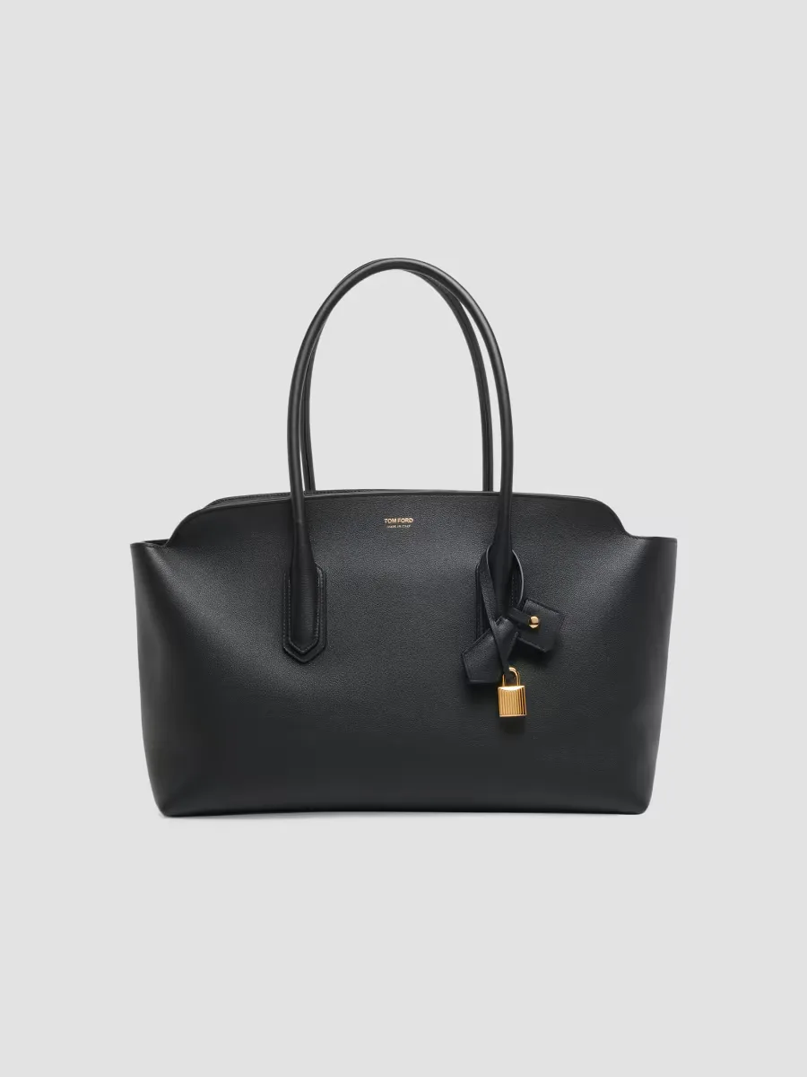 Alexander Medium Leather Top Handle Bag by Tom Ford