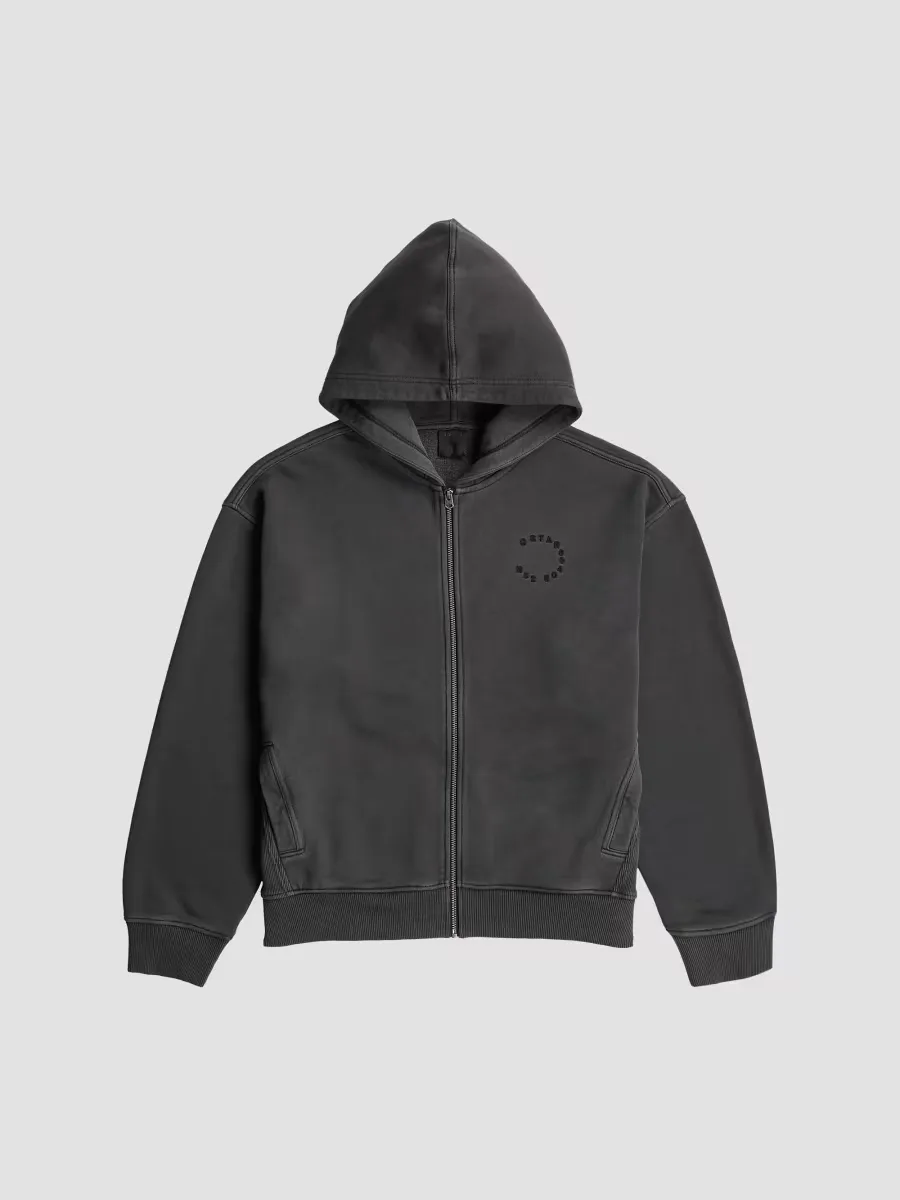 Chest Logo Full-Zip Cotton Hoodie by G-Star