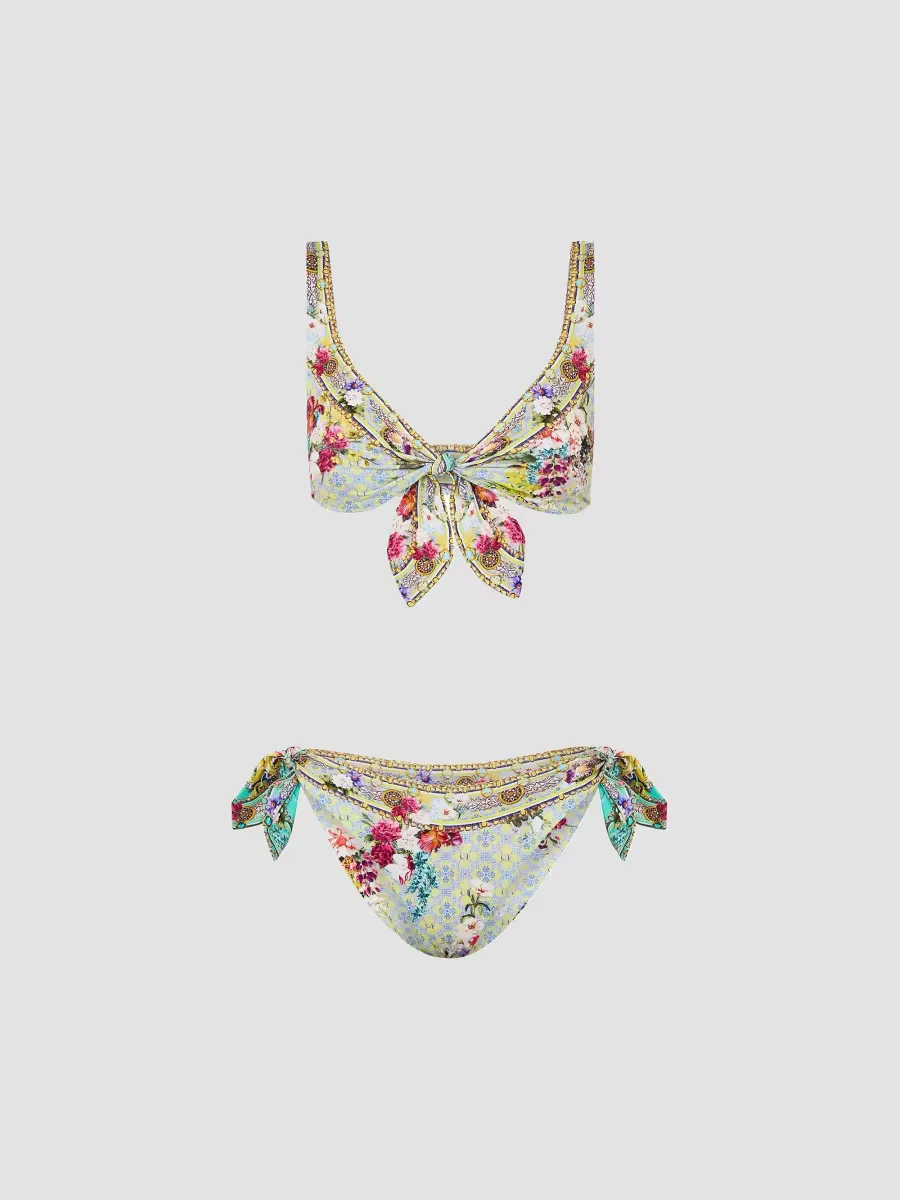 Floral Reversible Tie Bikini by Camilla