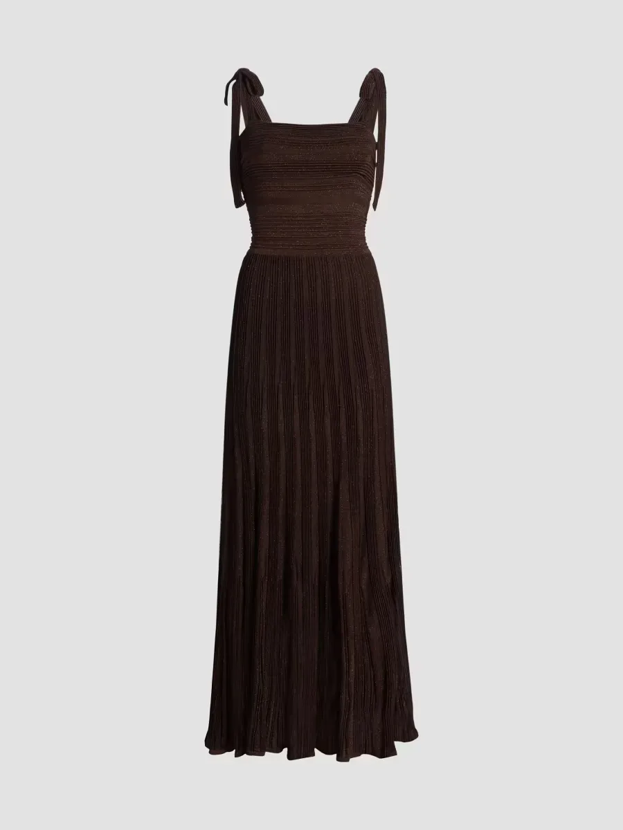 Lucky Metallic Tie Dress by Zimmermann