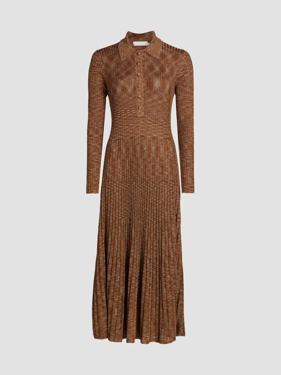 Mouline Rib-Knit Midi-Dress by Zimmermann
