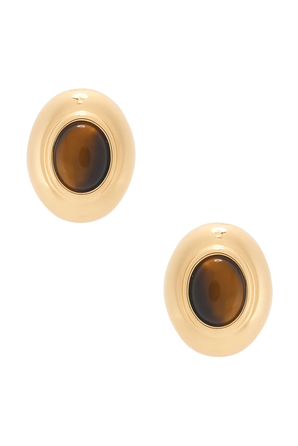 Stone Stud Earrings by Dehanche