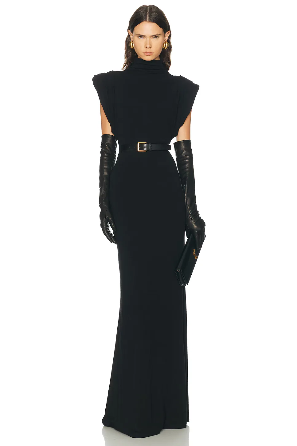 Draped Sleeveless Gown by Mugler