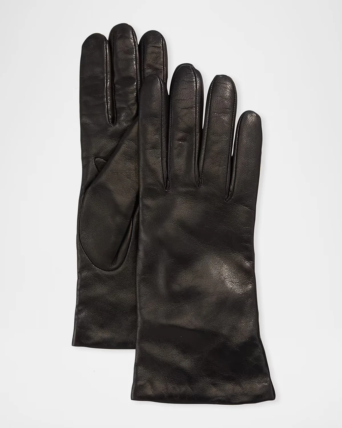 Cashmere-Lined Napa Leather Gloves