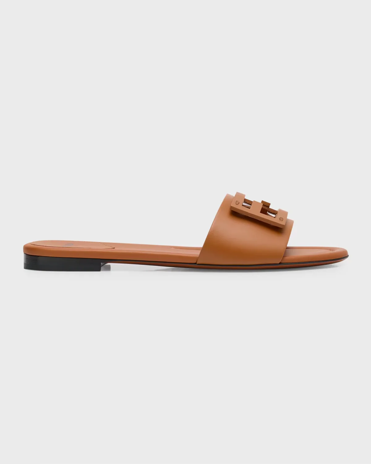 Baguette FF Tube Medallion Flat Sandals by FENDI