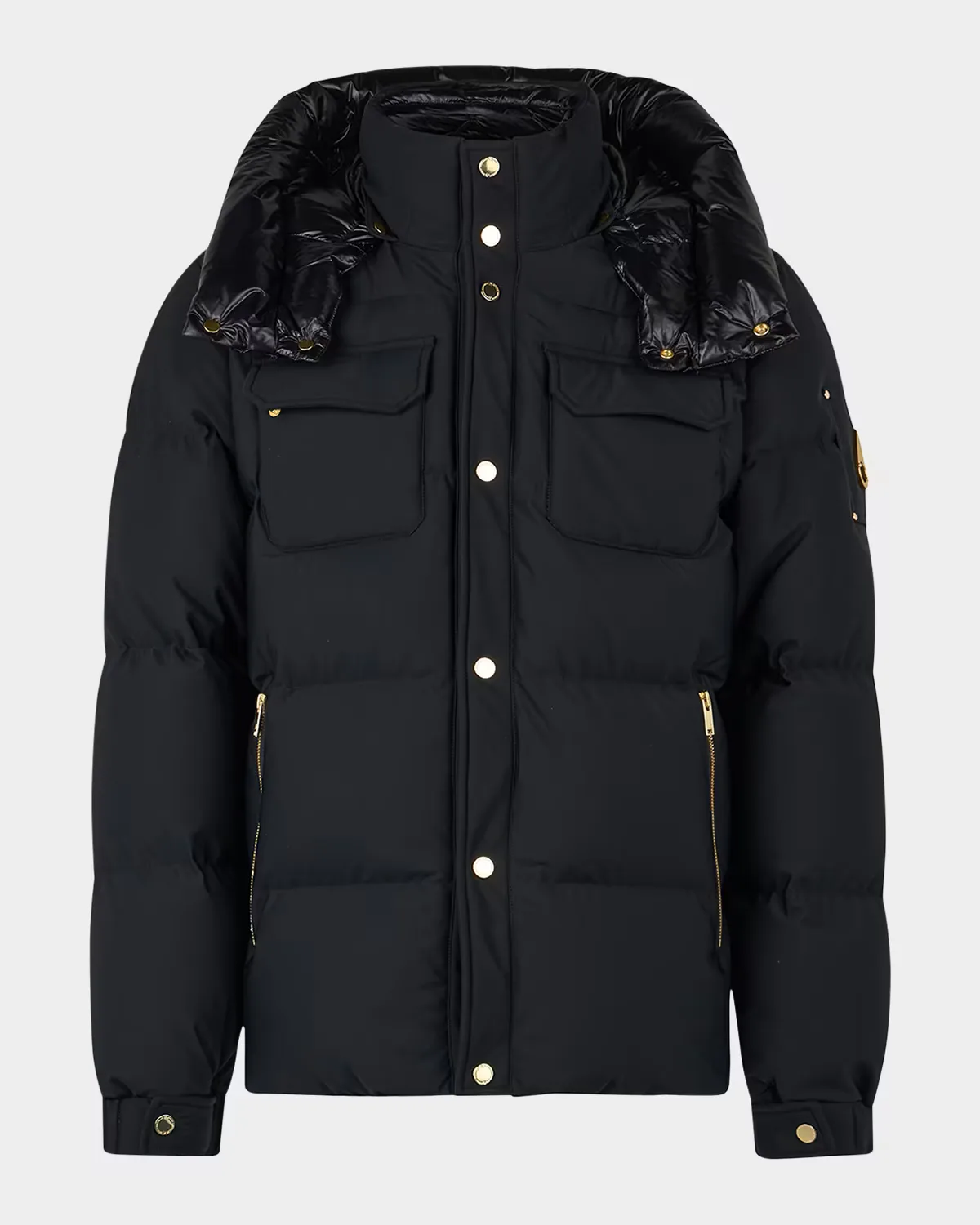 Suthep Gold Puffer Jacket by Moose Knuckles