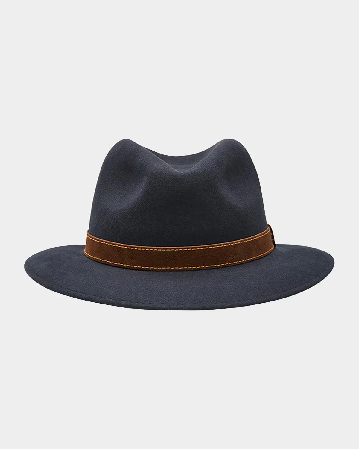 Alessandria Leather-Band Wool Fedora Hat by Borsalino