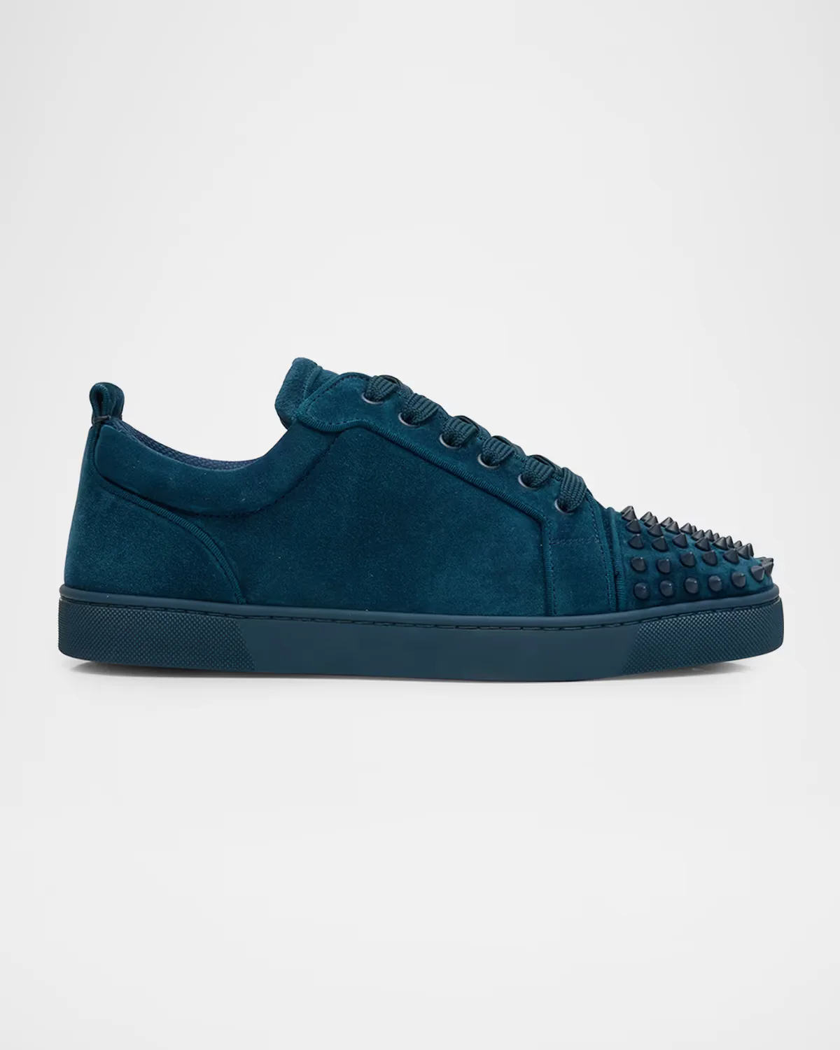 Louis Junior Spikes Low-Top Suede Sneakers by Christian Louboutin