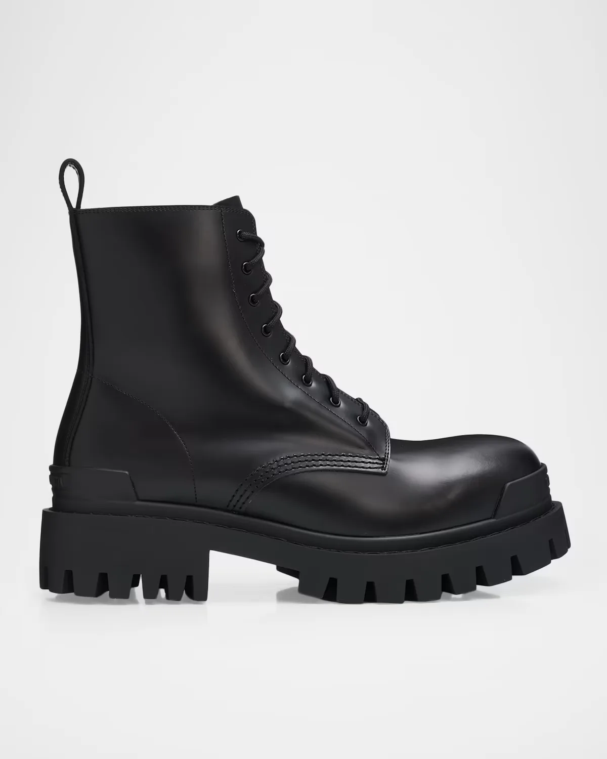 Strike Lug-Sole Zip Combat Boots by Balenciaga
