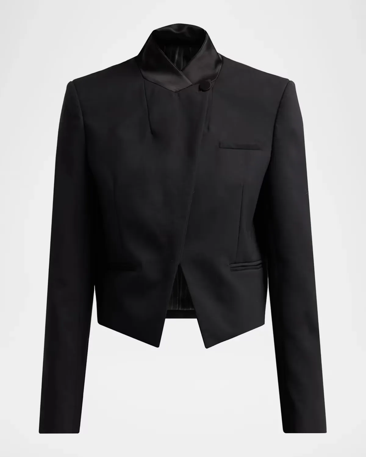 Julie Asymmetric Cropped Blazer by Tanya Taylor