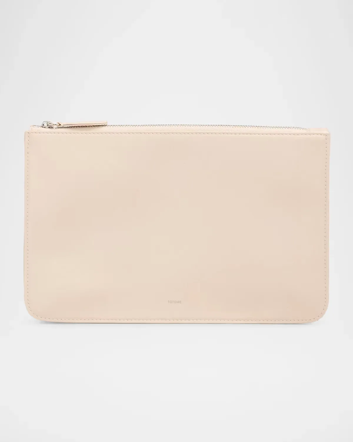 Threefold Satin Clutch Bag by Totême