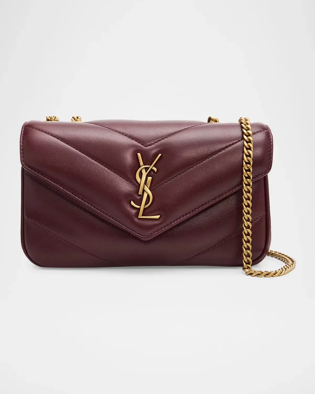 Loulou Mini YSL Quilted Crossbody Bag by Saint Laurent