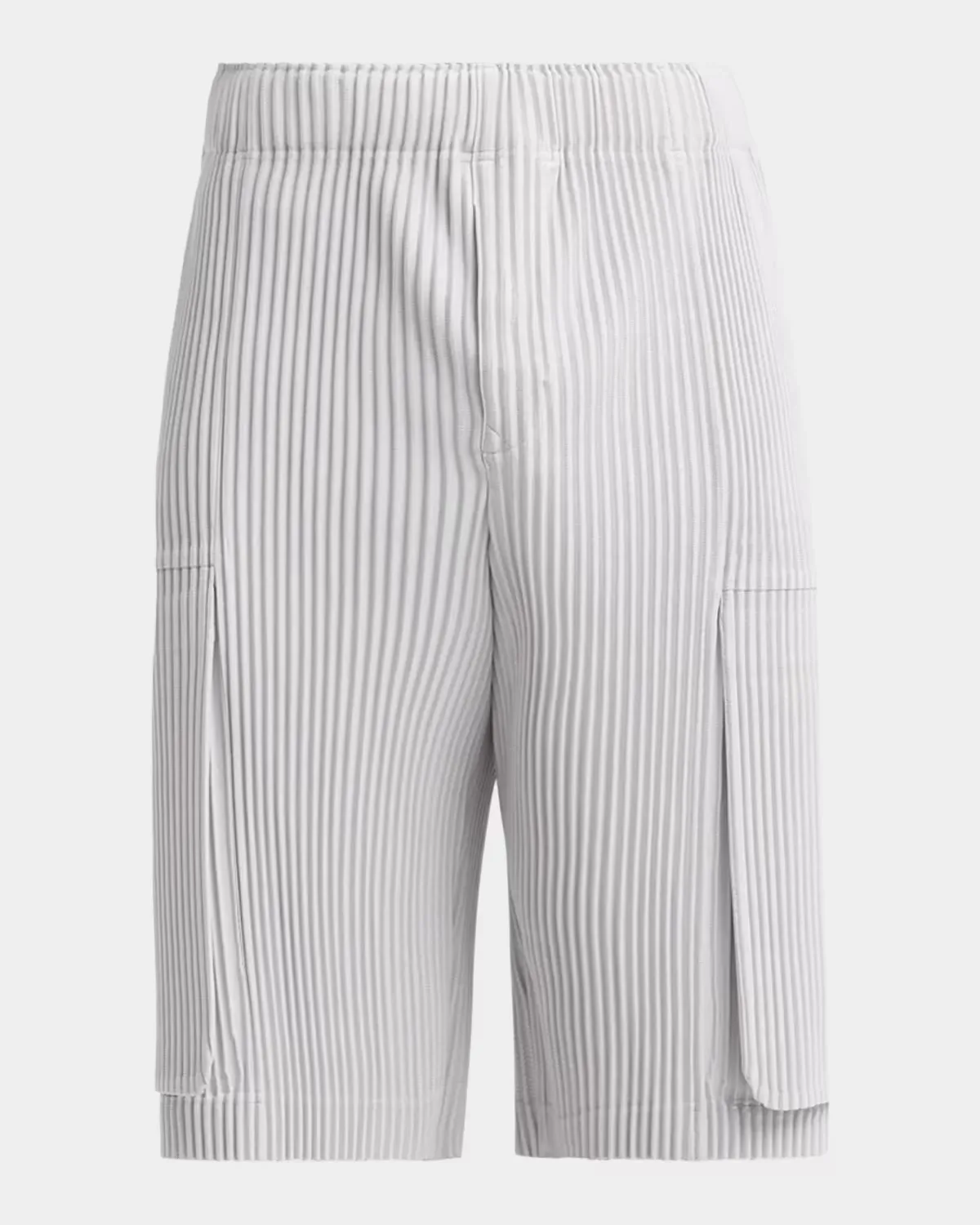 Pleated Cargo Shorts by Homme Pliss Issey Miyake
