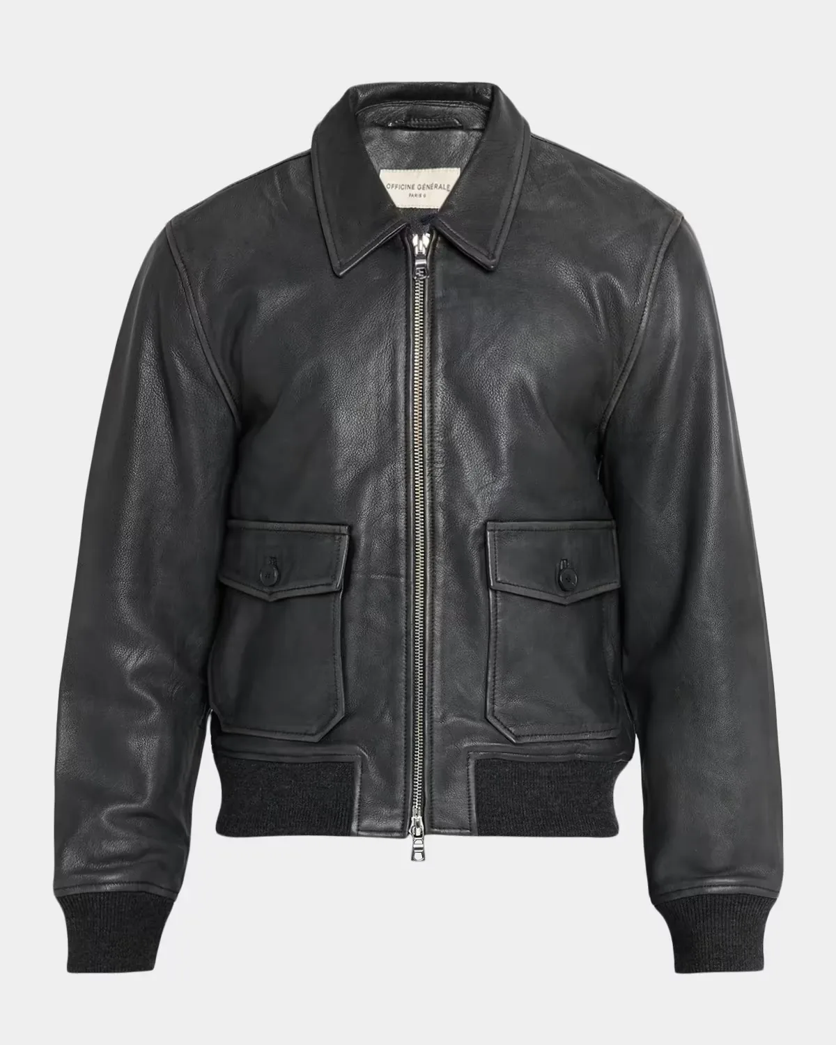 Leather Blouson Jacket by Officine Gnrale