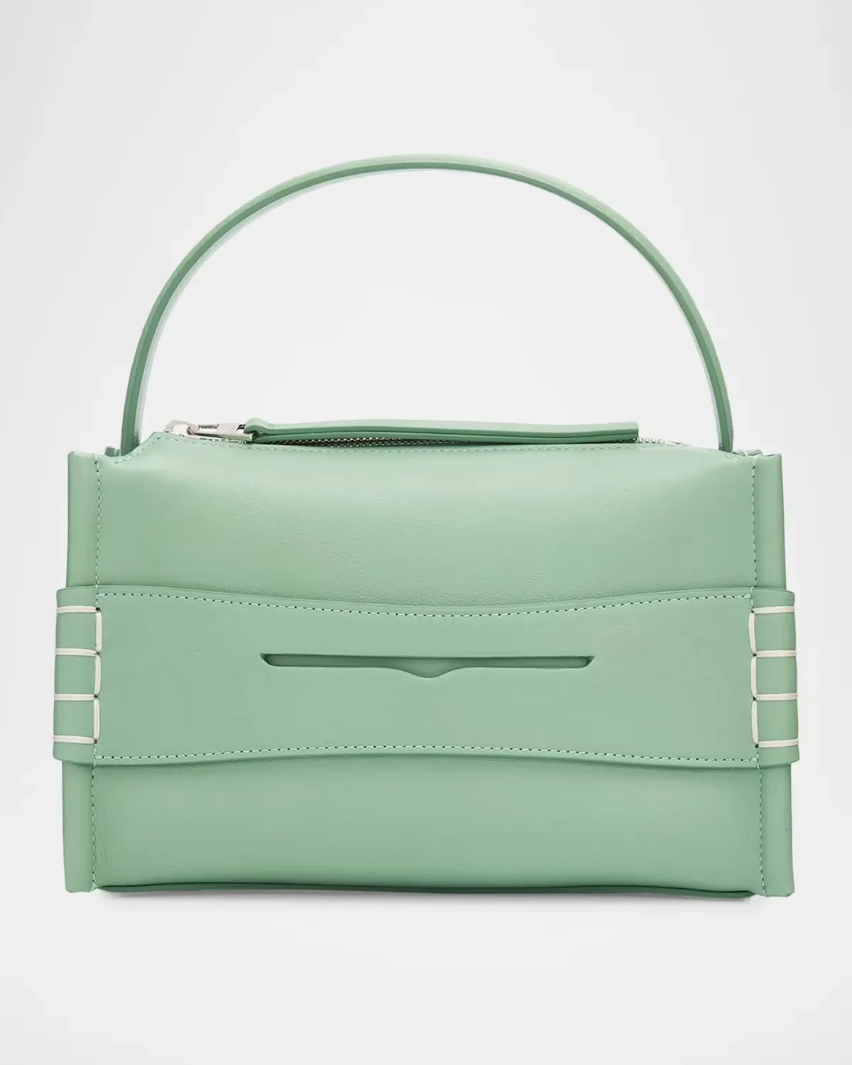 Small Loafer Leather Top-Handle Bag by JW Anderson