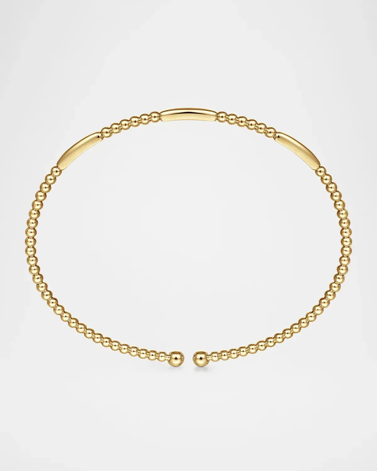 Bujukan 14K Yellow Gold Open Bangle Bracelet