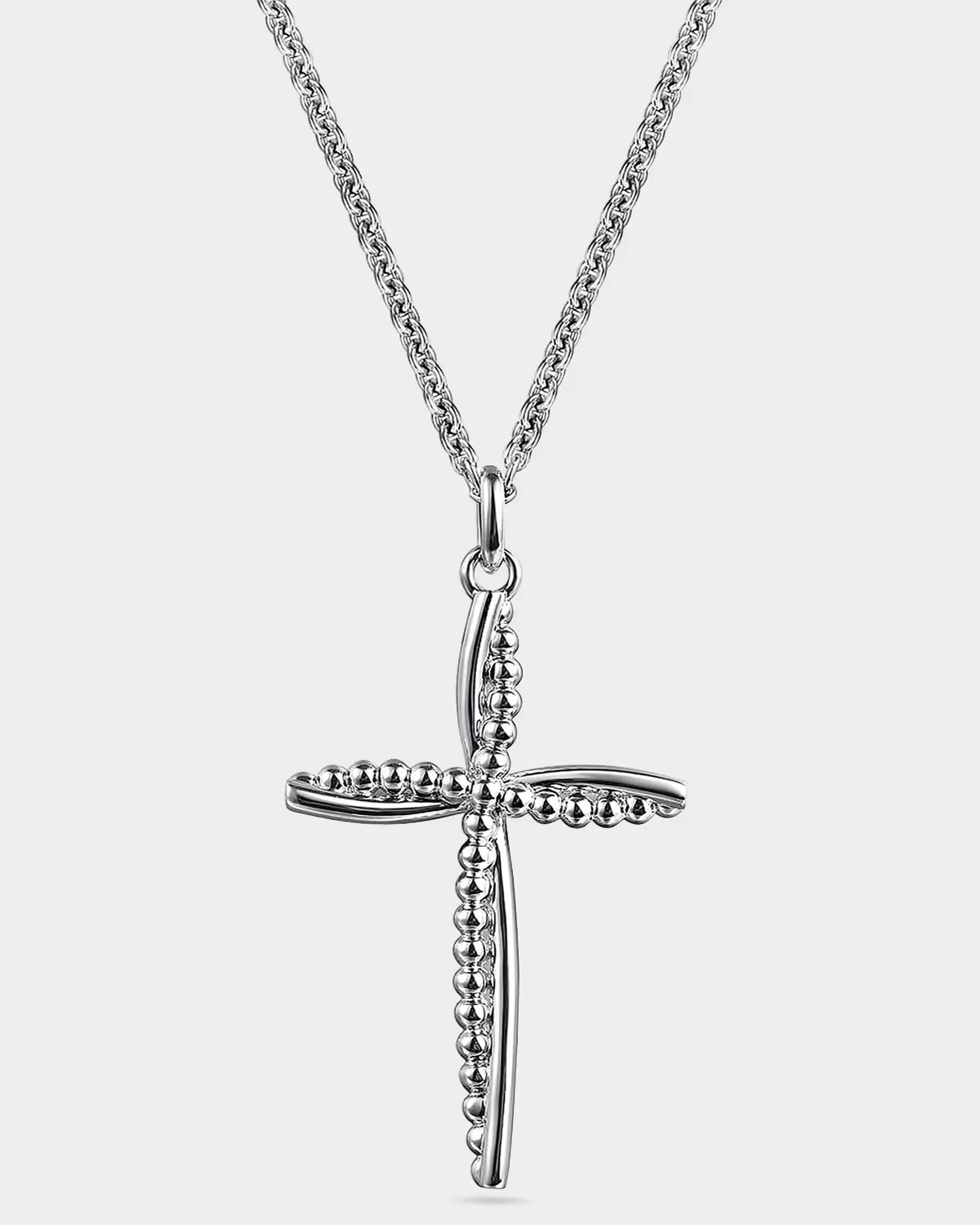 925 Sterling Silver Bujukan Cross Pendant Necklace by Gabriel
