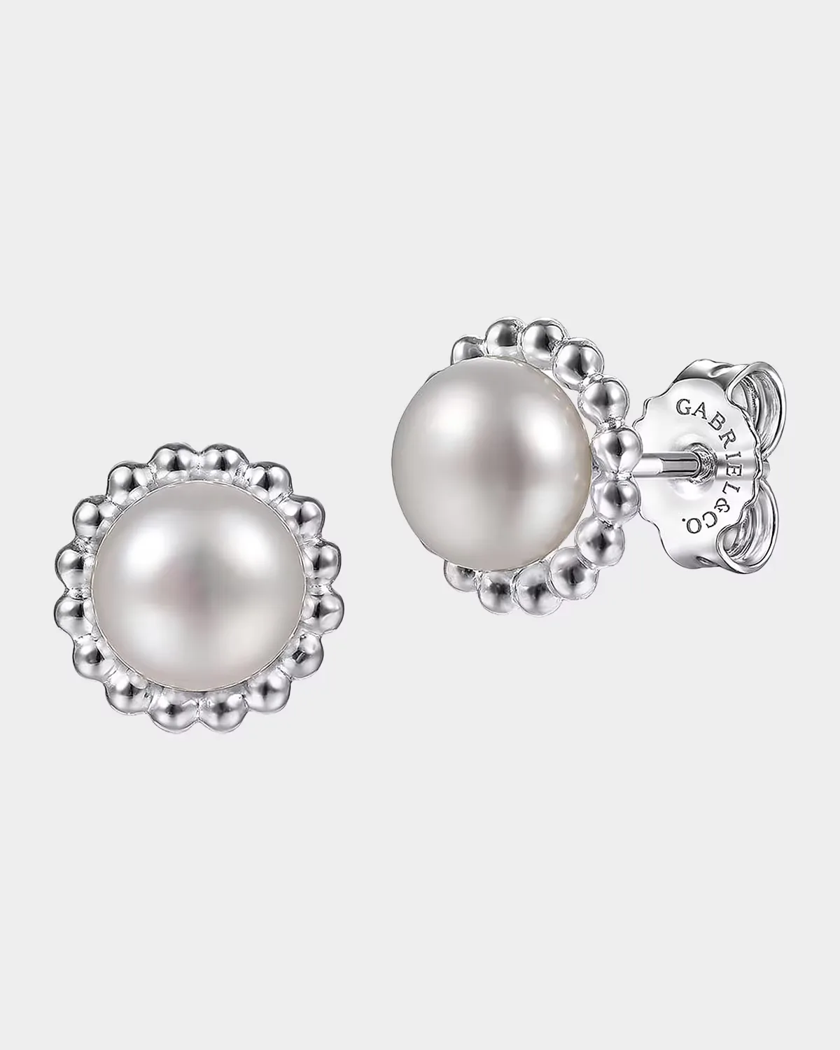 925 Sterling Silver Bujukan Pearl Stud Earrings