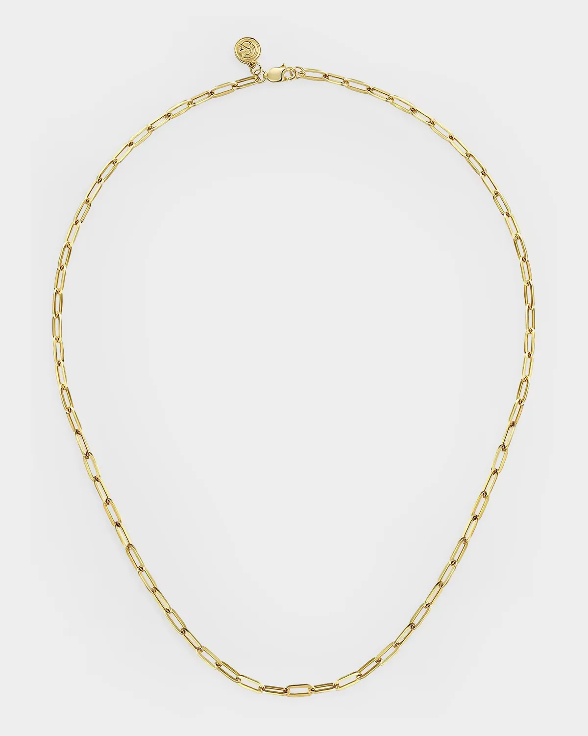 14K Yellow Gold Paper Clip Chain Necklace by Gabriel