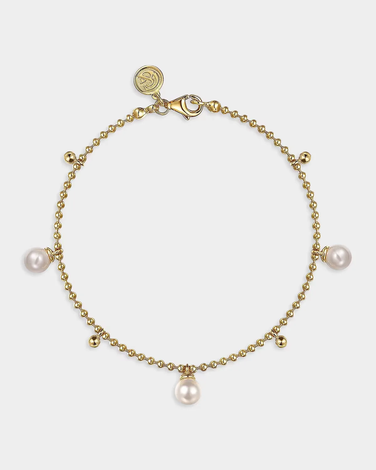 Bujukan 14K Yellow Gold & Freshwater Pearl Droplet Bracelet by Gabriel