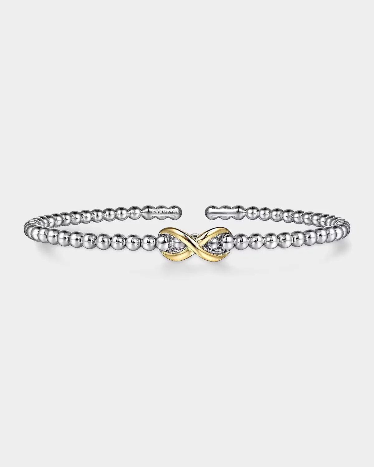 Bujukan 14K Yellow Gold and Sterling Silver Infinity Cuff