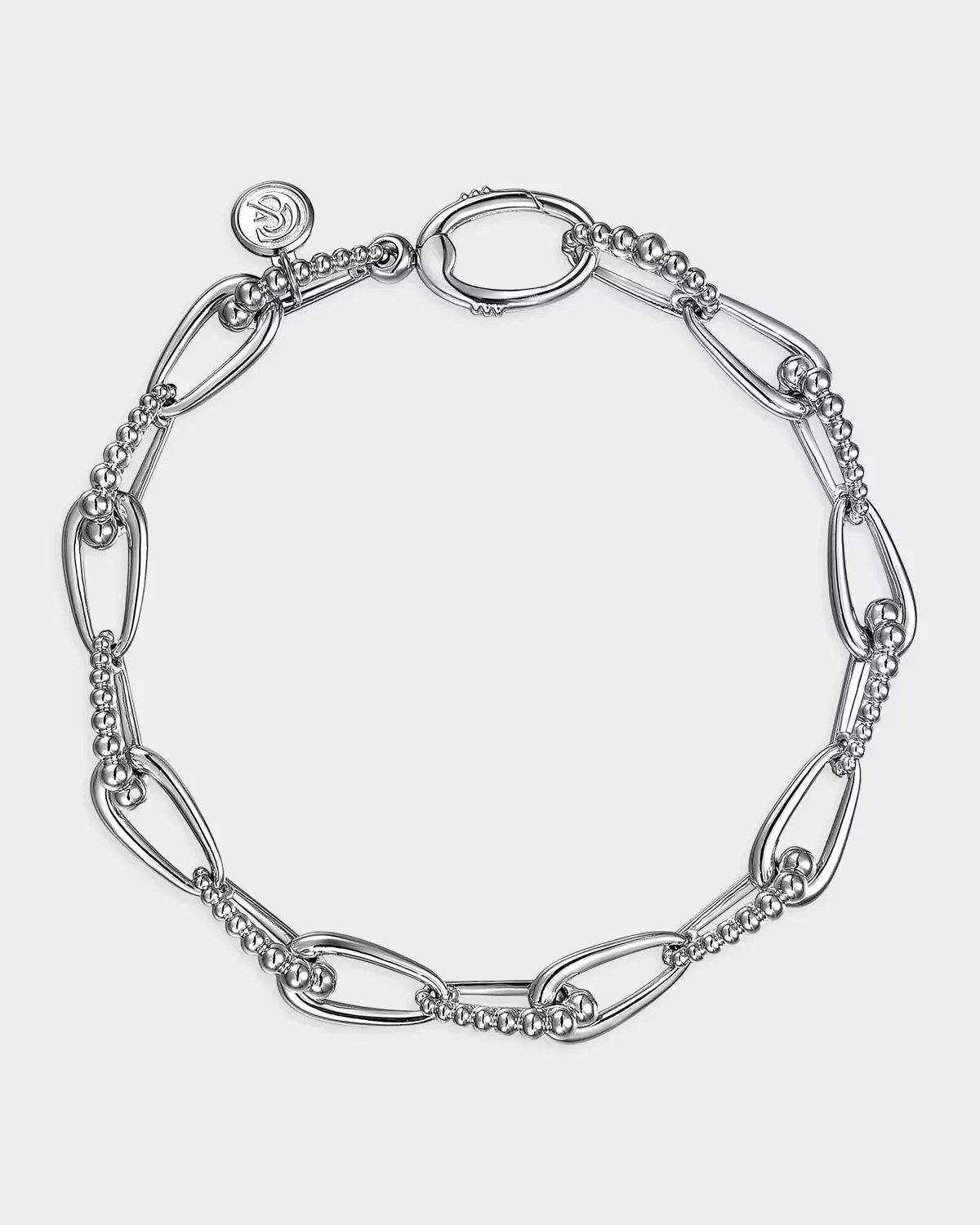 Bujukan Sterling Silver Link Chain Bracelet by Gabriel