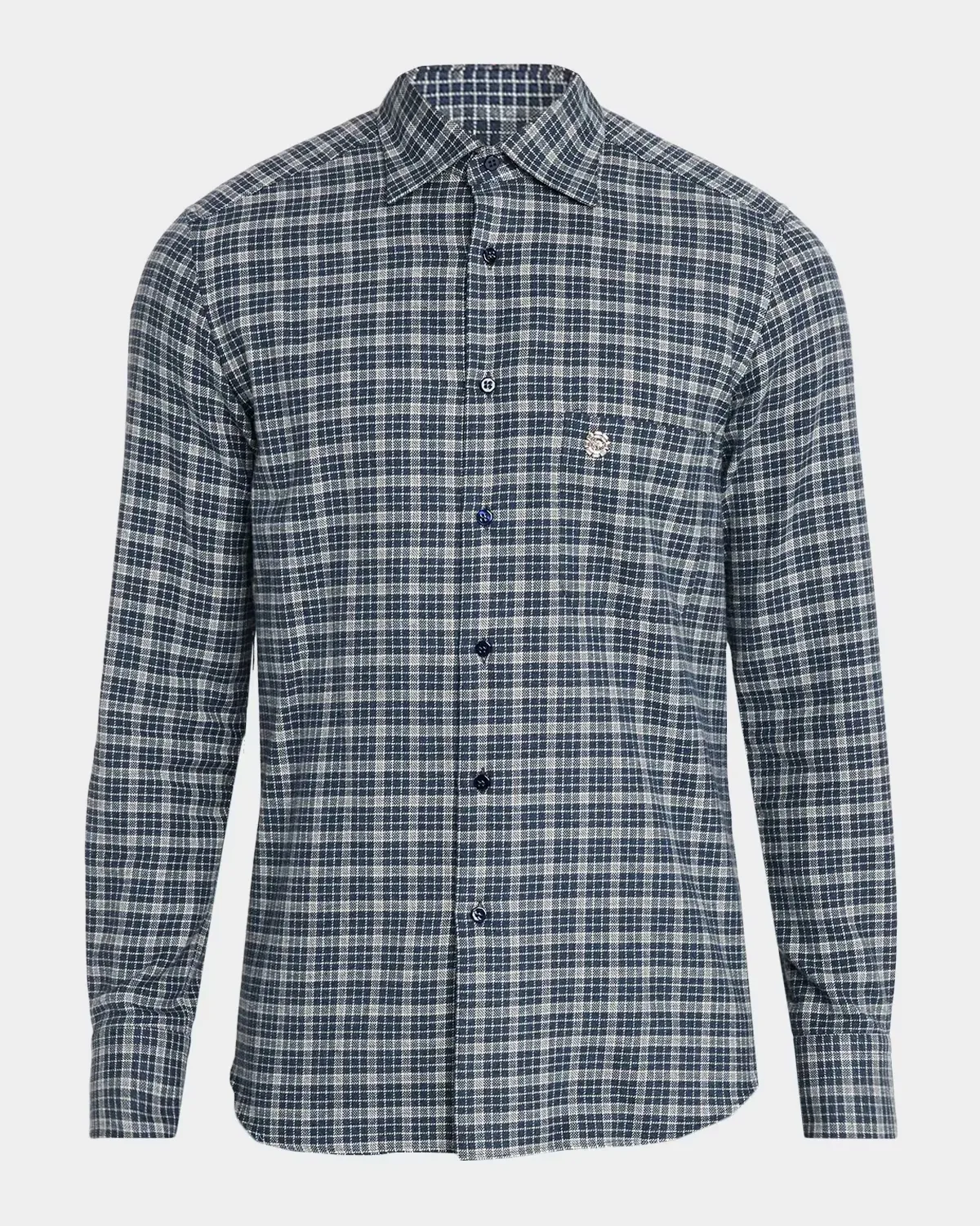 Flannel Overcheck Sport Shirt by Stefano Ricci