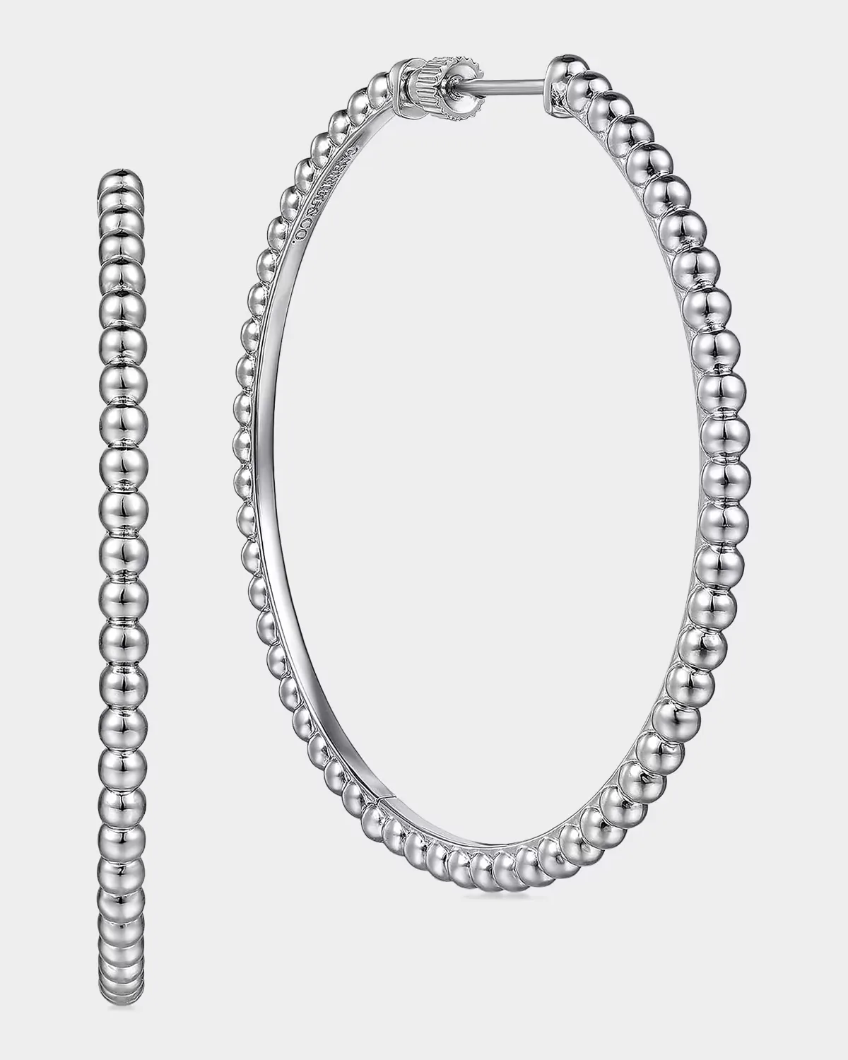 Bujukan Sterling Silver Hoop Earrings by Gabriel