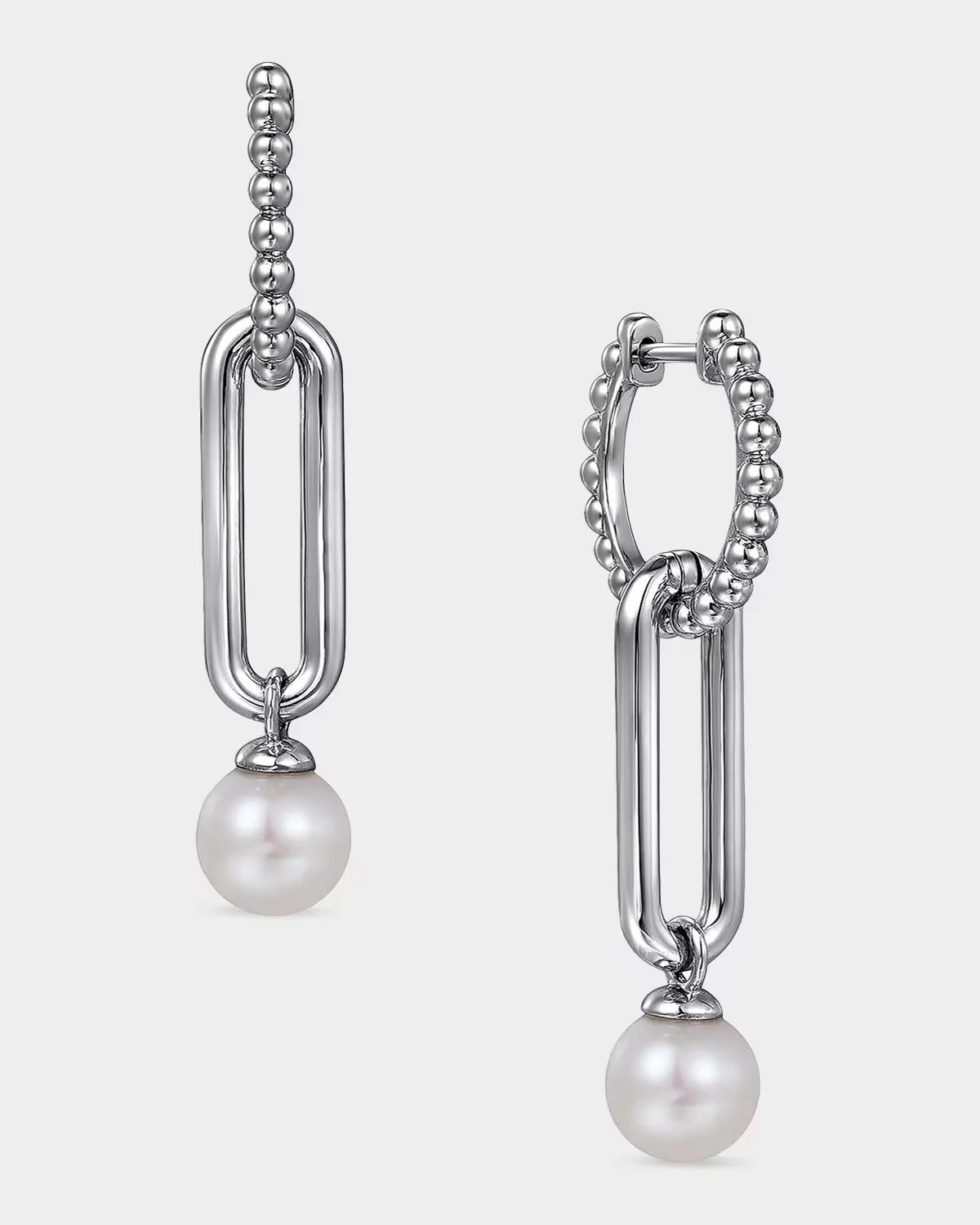 Bujukan Sterling Silver & Cultured Freshwater Pearl Drop Earrings