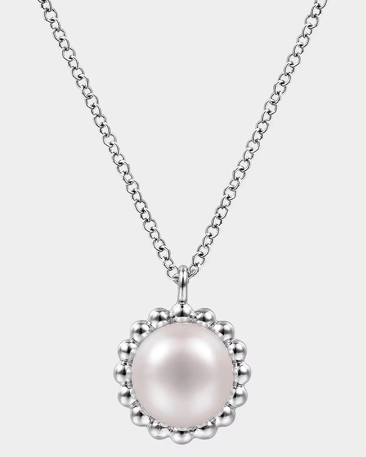 Bujukan Sterling Silver & Cultured Freshwater Pearl Pendant Necklace by Gabriel