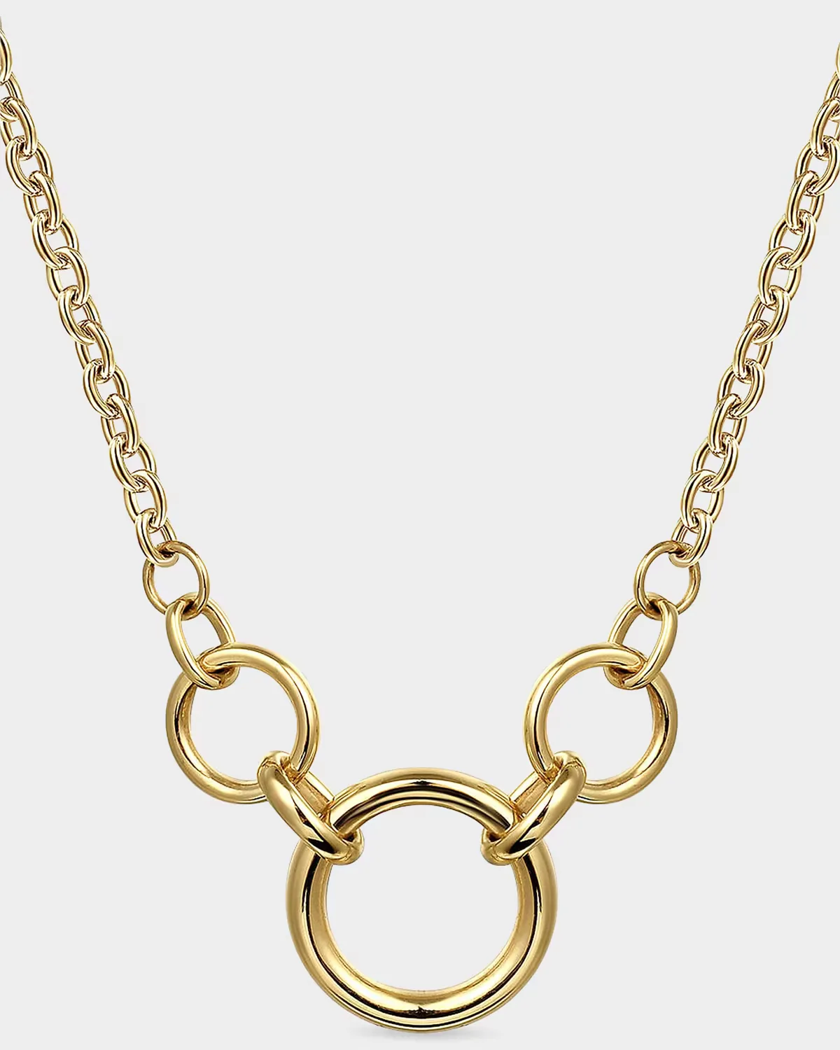 Contemporary 14K Yellow Gold Chain-Link Necklace by Gabriel
