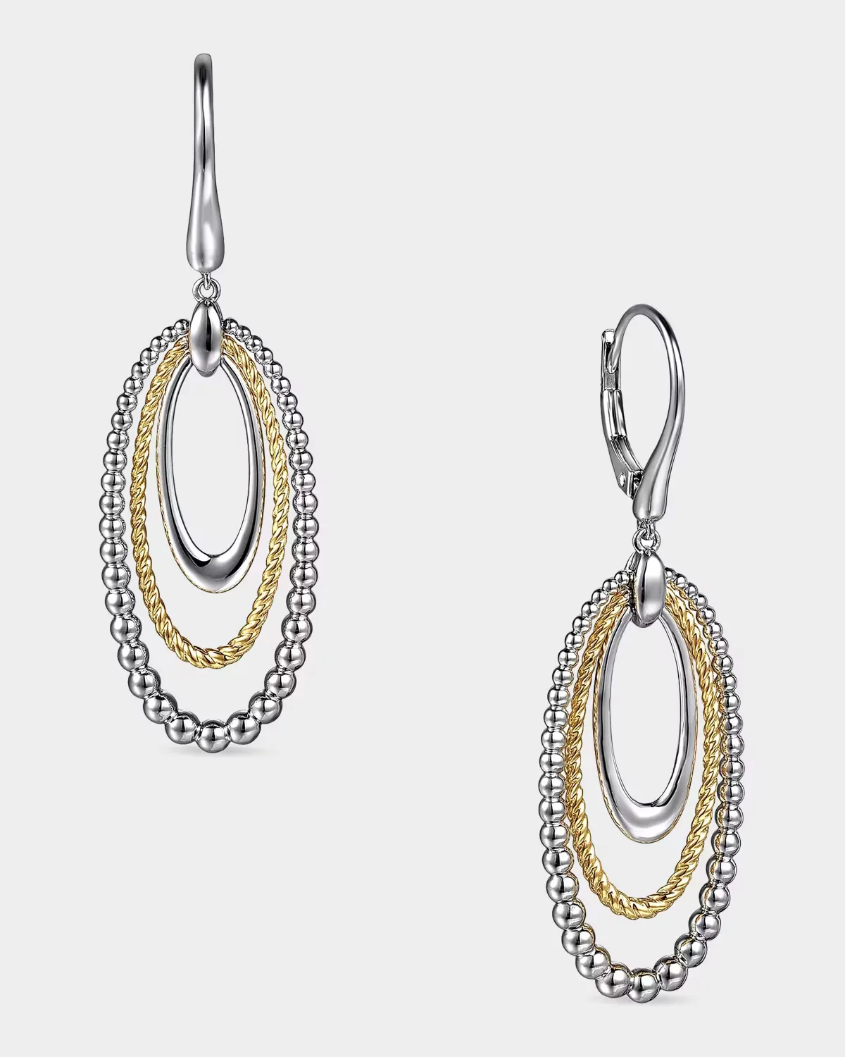 Bujukan Sterling Silver & 14K Yellow Gold Drop Earrings